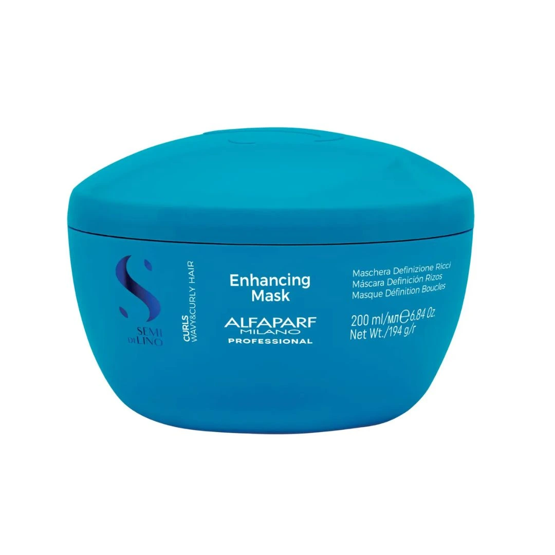 Mascarilla para rizos Alfaparf Semi Di Lino Curls Enhancing 200ml hidratante anti frizz
