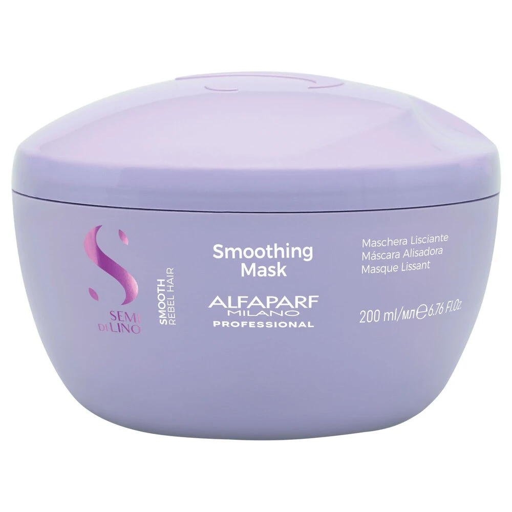 Mascarilla alisadora Alfaparf Semi Di Lino Smooth controla frizz e hidrata cabello rebelde