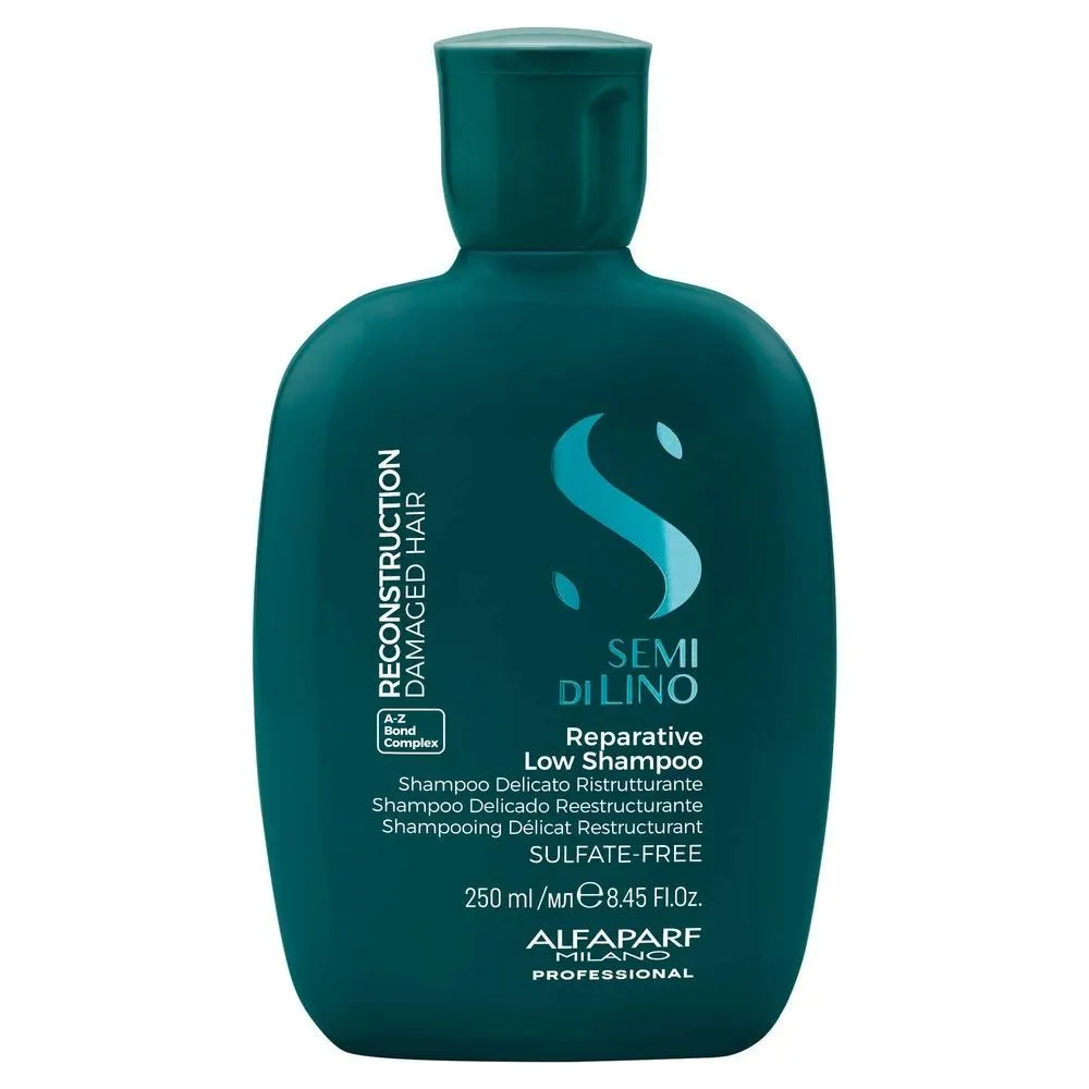 Shampoo Reconstrucción Alfaparf Semi di Lino 250ml para cabello muy dañado